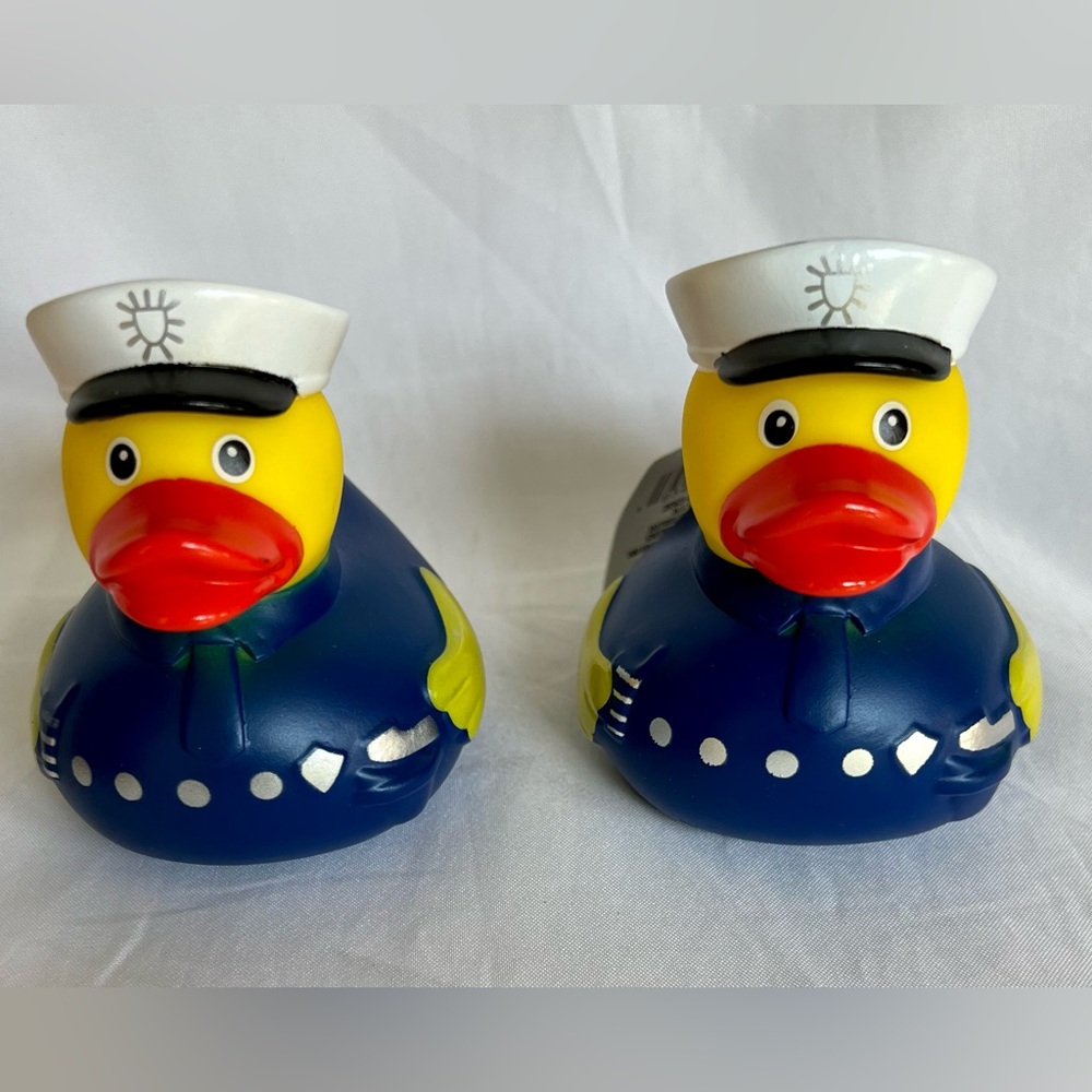 Rubber Duck Set of Two Police Officers NWT